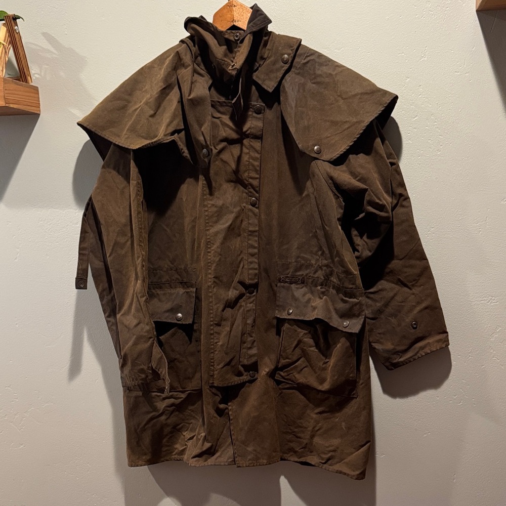Driza Bone The Australian Legend Deluxe Short Oil Skin Riding Coat 100% Cotton